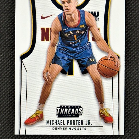 Michael Porter Jr 2018-19 Panini Threads Rookie #112 NBA Denver Nuggets Basketba - Picture 2 of 4